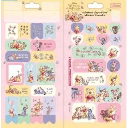 Adesivo Decorado Duplo Pohh- Tilibra Adesivo Decorado Duplo Pohh- Tilibra