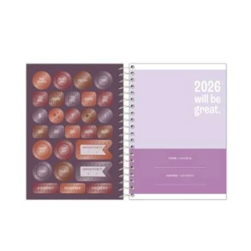 Agenda Anual Flashy Metalizada 176 folhas - Foroni Agenda Anual Flashy Metalizada 176 folhas - Foroni