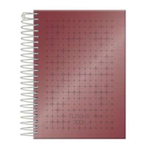 Agenda Anual Flashy Metalizada 176 folhas - Foroni Agenda Anual Flashy Metalizada 176 folhas - Foroni