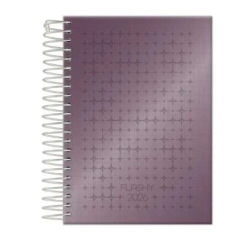 Agenda Anual Flashy Metalizada 176 folhas - Foroni Agenda Anual Flashy Metalizada 176 folhas - Foroni
