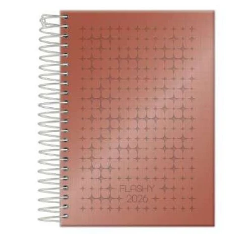 Agenda Anual Flashy Metalizada 176 folhas - Foroni Agenda Anual Flashy Metalizada 176 folhas - Foroni