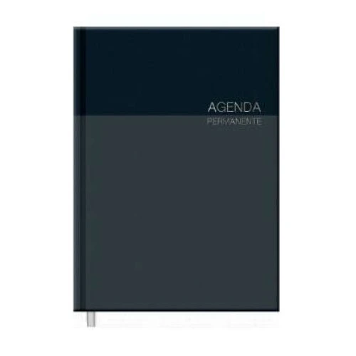 Agenda Anual Permanete Color Preta 192 folhas - Foroni