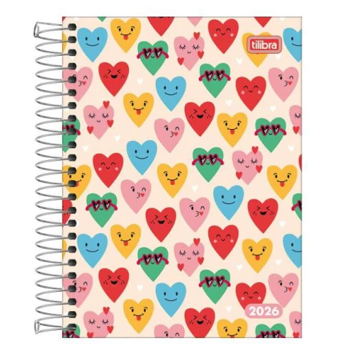 Agenda Espiral Anual Mais Fem D+ 176 folhas - Tilibra