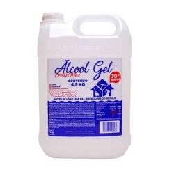 Álcool Gel Waltric 4,5 Litros - 70%