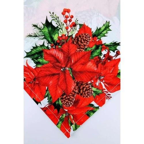 Americano de Natal Flor 44x34cm unidade - NSW
