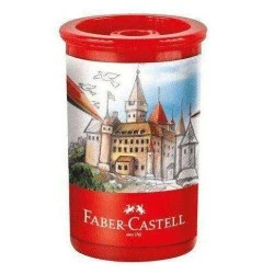 Apontador Com Depósito Tubo Faber Castell