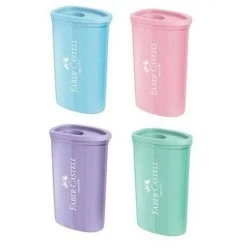 Apontador Depósito Minibox Tons Pastéis - Faber Castell