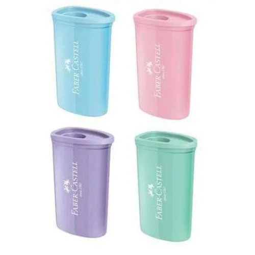 Apontador Depósito Minibox Tons Pastéis - Faber Castell