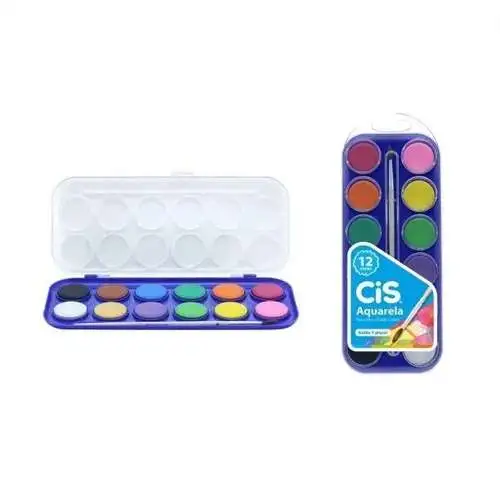 Aquarela 12 cores c/ pincel - Cis Aquarela 12 cores c/ pincel - Cis