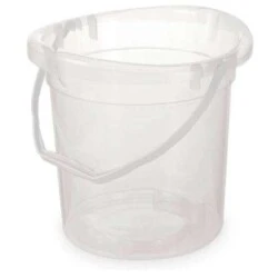 Balde plástico transparente 11L Plasvale
