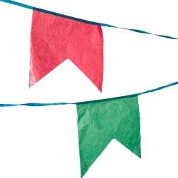 Bandeirinhas de Festa Junina c/18 un - Real Seda