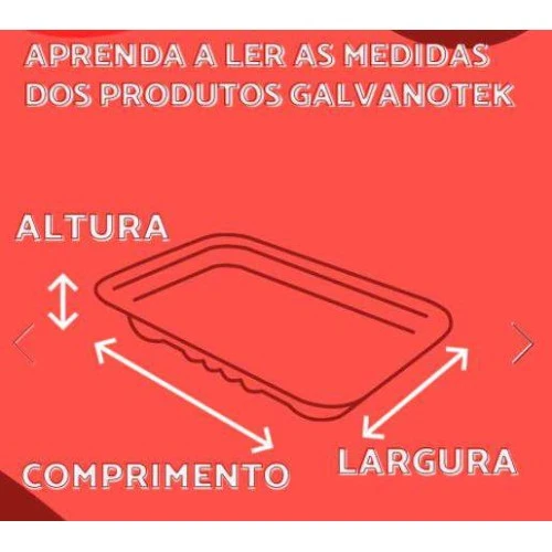 Bandeja Forneável com Tampa Preta 500ml Pacote Com 10 - Galvanotek