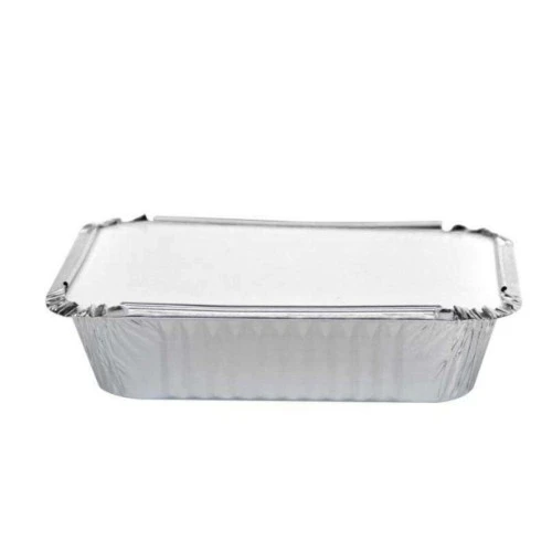 Bandeja de Alumínio Retangular D6 500ml Wyda - Pacote com 10 Unidades.