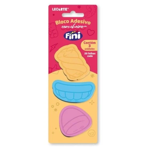 Bloco Adesivo com 3un Aroma Fini- Leoart Bloco Adesivo com 3un Aroma Fini- Leoart