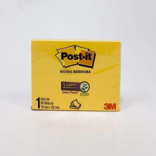 Bloco Post It 654 3m 1X90 Fls Amarelo Bloco Post It 654 3m 1X90 Fls Amarelo