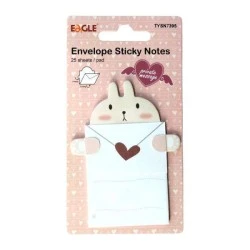 Bloco Post It Envelope Adesivo Coelho Eagle