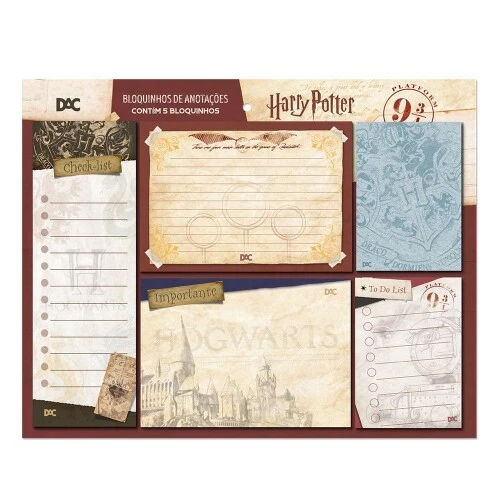 Bloco Post It Harry Potter 5x20 Folhas - Dac