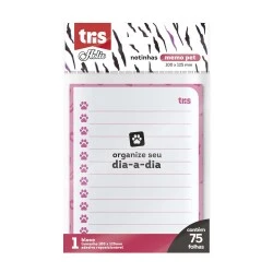 Bloco Post It Pet 1X75 Fls - Tris