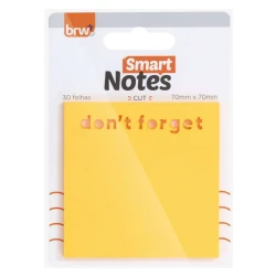 Bloco Post It Smart Cut Laranja 3X30 Fls - Brw
