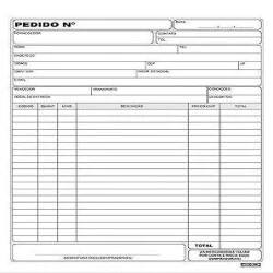 Bloco de Pedido 1 Via Médio Preto - São Domingos