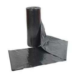 Bobina Plástica Tubolar 80cm Preta Gramatura 0,12