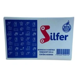 Bobina Térmica 80mm Silfer Com 40 Metros - Cx com 30