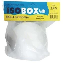 Bola de Isopor 100mm Bipartida com 1 unidade -Isobox