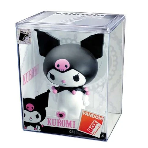 Boneca Hello Kitty Fandom Box Kuromi (Líder Brinquedos), Vinil Atóxico 10cm com Box Expositor
