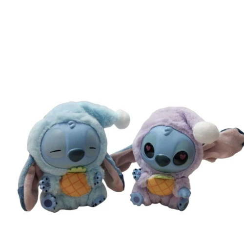 Boneco Stitch Labubu Disney  Chaveiro Surpresa