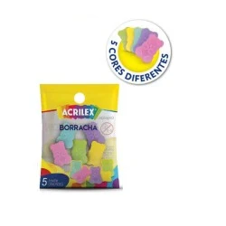 Borracha Mini Cubinhos Pote c/3 unidades - Cis