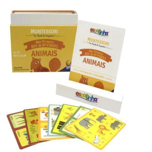 Box de Atividades Infantil Montessori Pré-escola - Animais