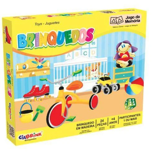 Brinquedo Memória Brinquedos 24 Peças - CiaBrink