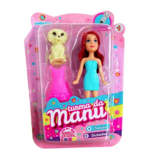 Brinquedo Turma da Manu Mini Bonecas - Polibrinq Brinquedo Turma da Manu Mini Bonecas - Polibrinq