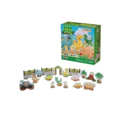 Brinquedo de madeira Dino Park 43 peças  CiaBrink