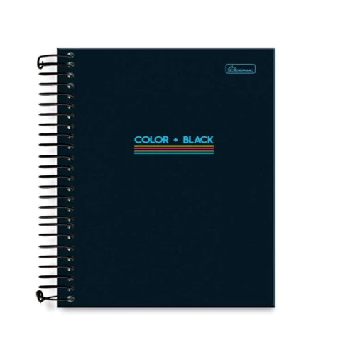Caderneta Escolar Color + Black 80 Folhas - Cadersil