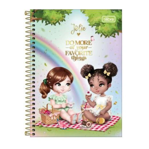 Caderneta Escolar Jolie 80 Folhas -Tilibra Caderneta Escolar Jolie 80 Folhas -Tilibra