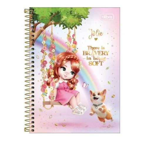Caderneta Escolar Jolie 80 Folhas -Tilibra Caderneta Escolar Jolie 80 Folhas -Tilibra