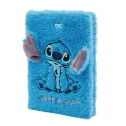 Caderno Brochura CD Fluffy 1/4 80 folhas Stitch