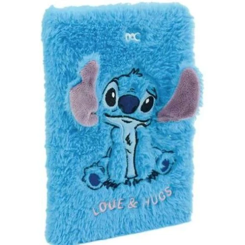 Caderno Brochura CD Fluffy 1/4 80 folhas Stitch Caderno Brochura CD Fluffy 1/4 80 folhas Stitch