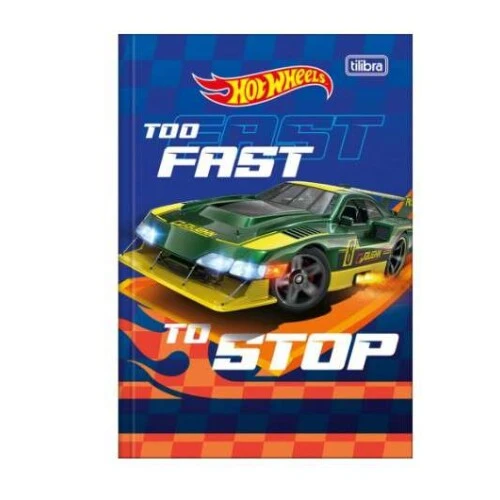 Caderno Brochura Hot Wheels 80 Folhas - Tilibra