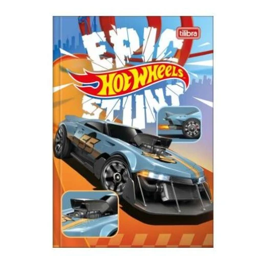 Caderno Brochura Hot Wheels 80 Folhas - Tilibra