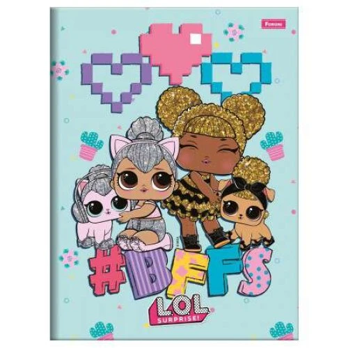 Caderno Brochurão LOL 80 Folhas - Foroni