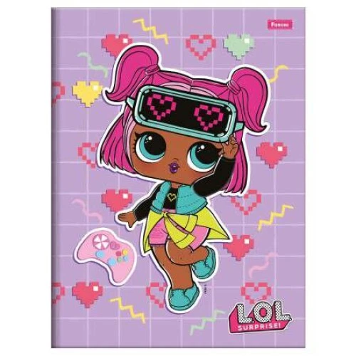 Caderno Brochurão LOL 80 Folhas - Foroni