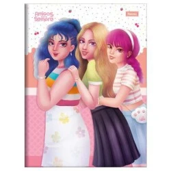 Caderno Brochurão Amigas p/Sempre 80 Folhas - Foroni