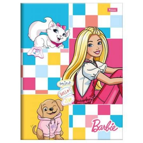 Caderno Brochurão Barbie 48 Folhas - Foroni Caderno Brochurão Barbie 48 Folhas - Foroni