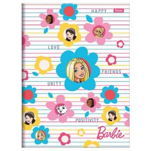 Caderno Brochurão Barbie 48 Folhas - Foroni Caderno Brochurão Barbie 48 Folhas - Foroni