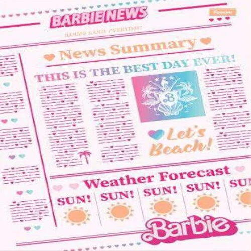 Caderno Brochurão Barbie The Movie 80 Folhas - Foroni