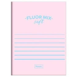 Caderno Brochurão Fluor Mix Soft 80 Folhas - Foroni