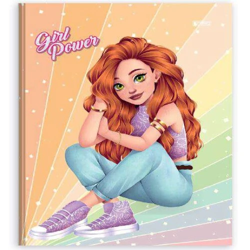 Caderno Brochurão Girl Power 80 Folhas - São Domingos