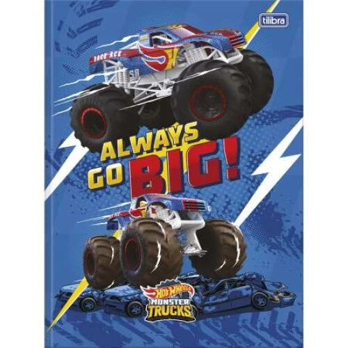 Caderno Brochurão Hot Weels 80 Folhas - Tilibra